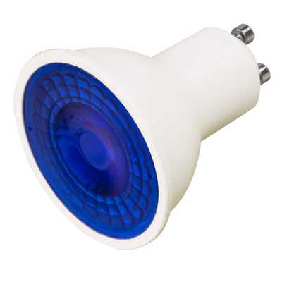 Bonlux Ampoule LED GU10 Couleur Bleu 5W, MR16 lampe LED Bleue non